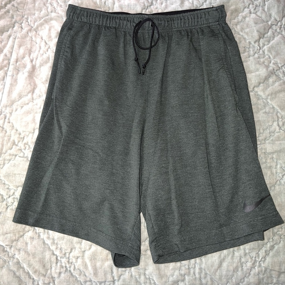 Green Jersey Knit Nike Shorts